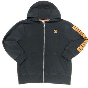 TIMBERLAND BOYS ZIP UP BLACK JACKET SZ MEDIUM